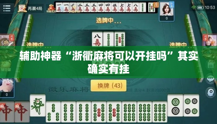 辅助神器“浙衢麻将可以开挂吗”其实确实有挂