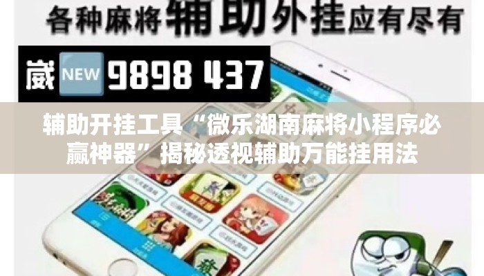 辅助开挂工具“微乐湖南麻将小程序必赢神器”揭秘透视辅助万能挂用法