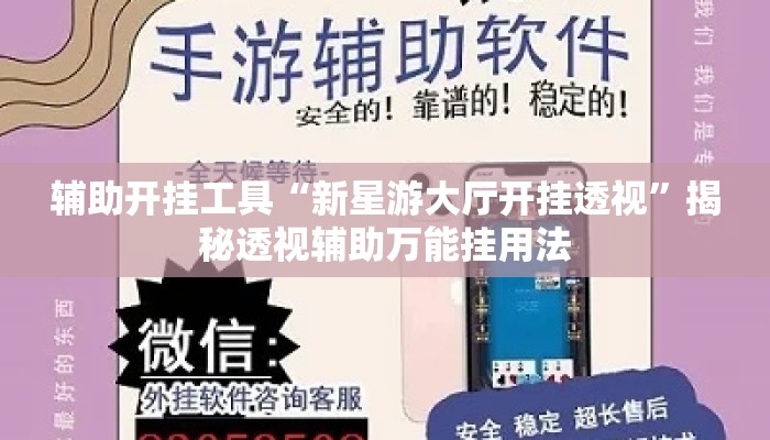 辅助开挂工具“新星游大厅开挂透视”揭秘透视辅助万能挂用法