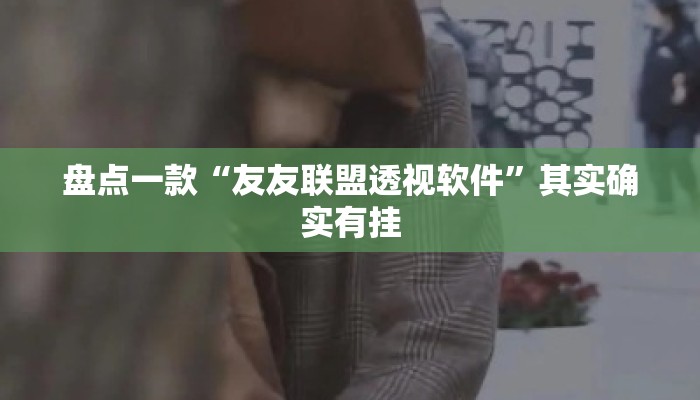 盘点一款“友友联盟透视软件”其实确实有挂