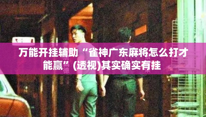万能开挂辅助“雀神广东麻将怎么打才能赢”(透视)其实确实有挂 