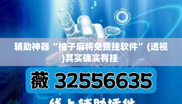 辅助神器“柚子麻将免费挂软件	”(透视)其实确实有挂 
