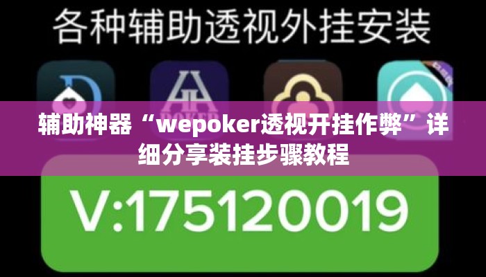 辅助神器“wepoker透视开挂作弊”详细分享装挂步骤教程