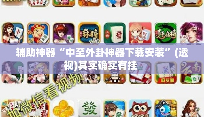 辅助神器“中至外卦神器下载安装”(透视)其实确实有挂 