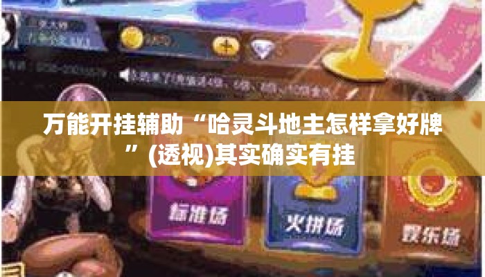 万能开挂辅助“哈灵斗地主怎样拿好牌”(透视)其实确实有挂 