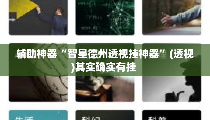 辅助神器“智星德州透视挂神器”(透视)其实确实有挂 