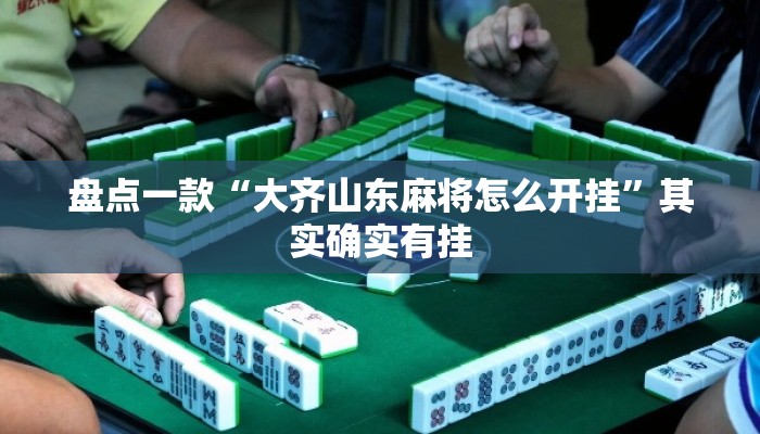 盘点一款“大齐山东麻将怎么开挂	”其实确实有挂