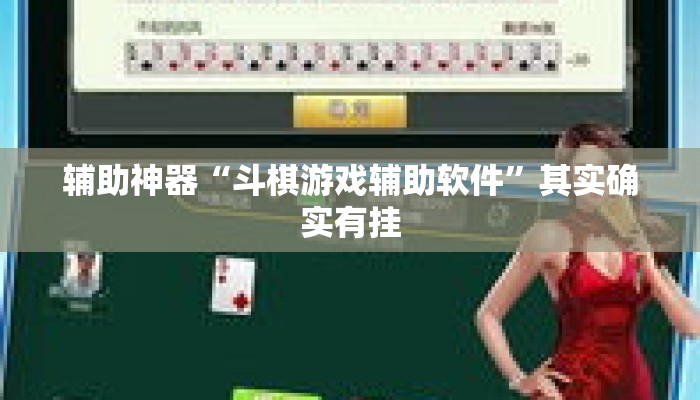 辅助神器“斗棋游戏辅助软件”其实确实有挂