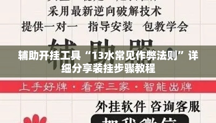 辅助开挂工具“13水常见作弊法则”详细分享装挂步骤教程