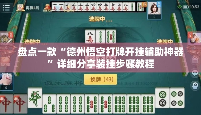 盘点一款“德州悟空打牌开挂辅助神器”详细分享装挂步骤教程