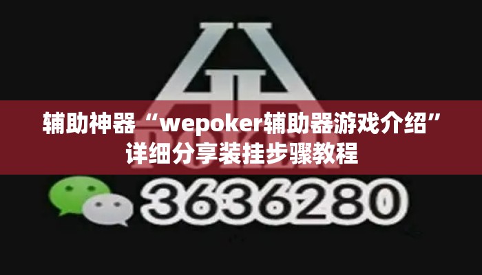 辅助神器“wepoker辅助器游戏介绍”详细分享装挂步骤教程
