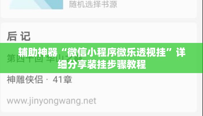 辅助神器“微信小程序微乐透视挂”详细分享装挂步骤教程
