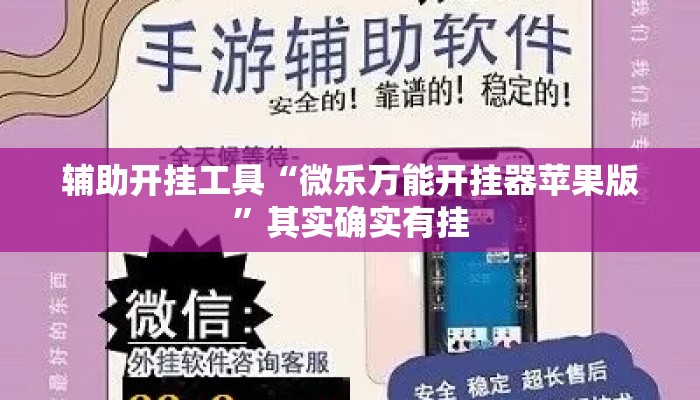辅助开挂工具“微乐万能开挂器苹果版”其实确实有挂