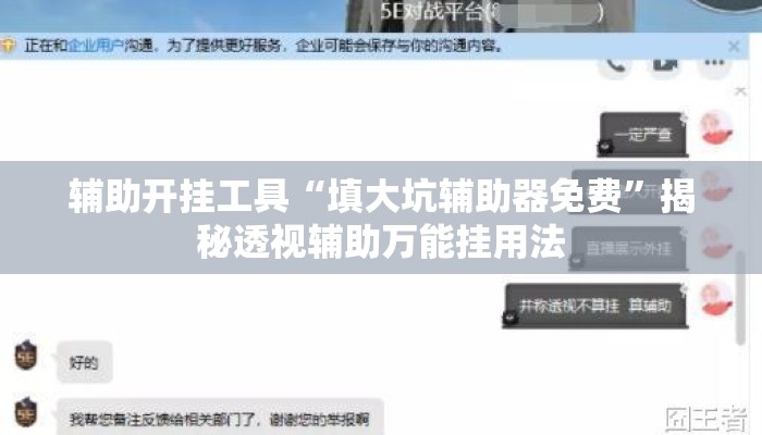 辅助开挂工具“填大坑辅助器免费	”揭秘透视辅助万能挂用法