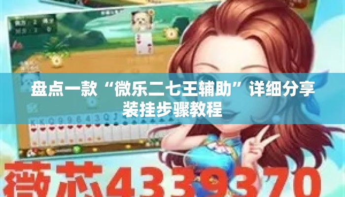 盘点一款“微乐二七王辅助”详细分享装挂步骤教程
