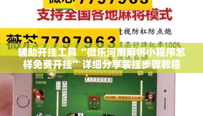 辅助开挂工具“微乐河南麻将小程序怎样免费开挂”详细分享装挂步骤教程