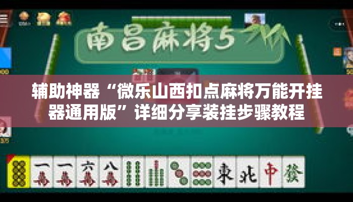 辅助神器“微乐山西扣点麻将万能开挂器通用版”详细分享装挂步骤教程