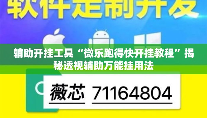 辅助开挂工具“微乐跑得快开挂教程”揭秘透视辅助万能挂用法