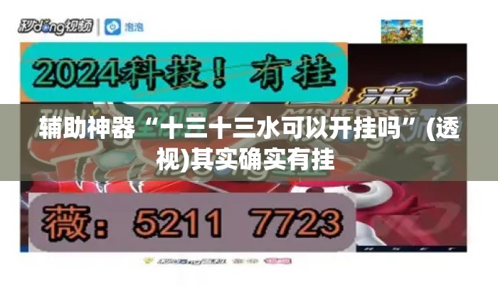 辅助神器“十三十三水可以开挂吗	”(透视)其实确实有挂 