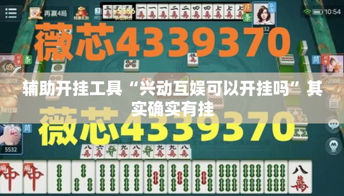 辅助开挂工具“兴动互娱可以开挂吗”其实确实有挂