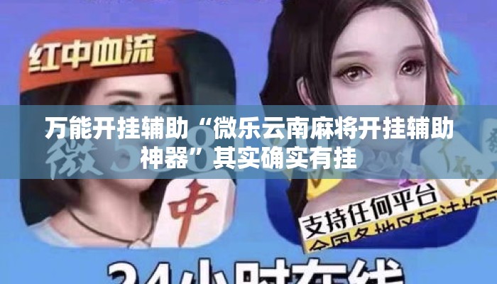 万能开挂辅助“微乐云南麻将开挂辅助神器”其实确实有挂