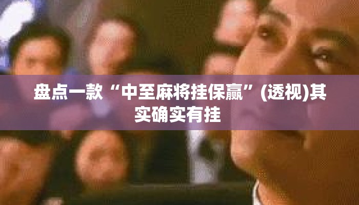 盘点一款“中至麻将挂保赢	”(透视)其实确实有挂 
