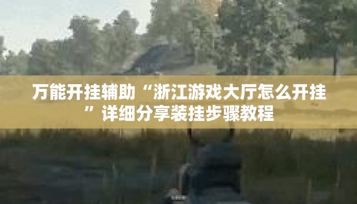 万能开挂辅助“浙江游戏大厅怎么开挂”详细分享装挂步骤教程