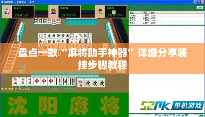 盘点一款“麻将助手神器	”详细分享装挂步骤教程