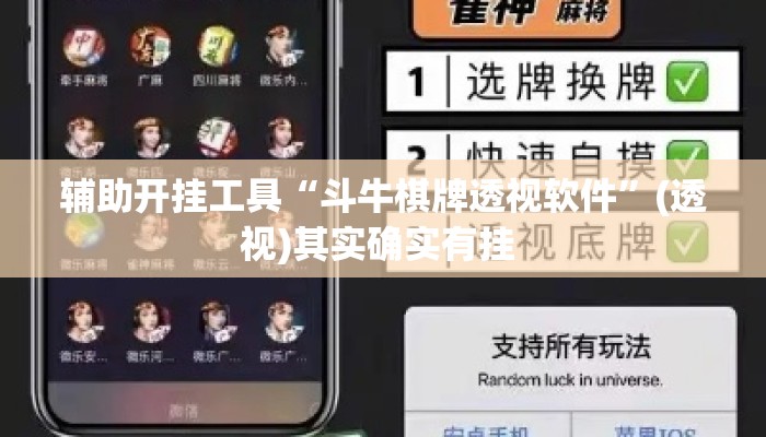 辅助开挂工具“斗牛棋牌透视软件”(透视)其实确实有挂 