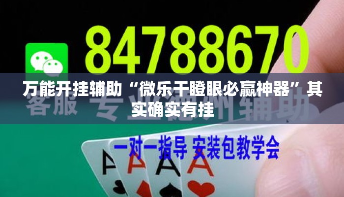 万能开挂辅助“微乐干瞪眼必赢神器	”其实确实有挂