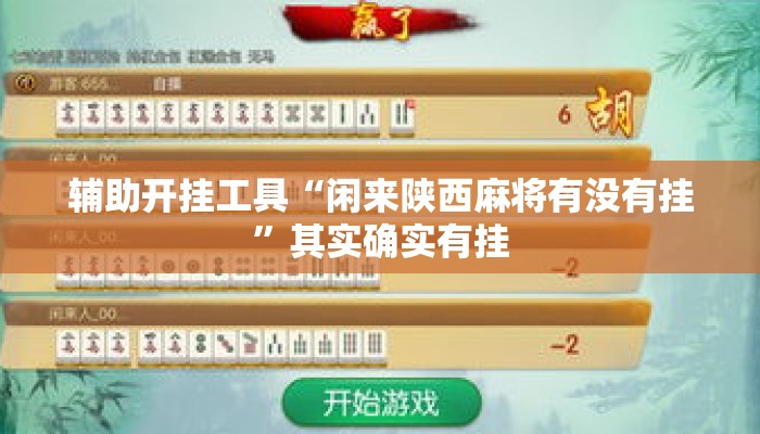 辅助开挂工具“闲来陕西麻将有没有挂	”其实确实有挂