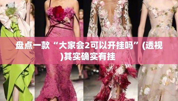 盘点一款“大家会2可以开挂吗	”(透视)其实确实有挂 