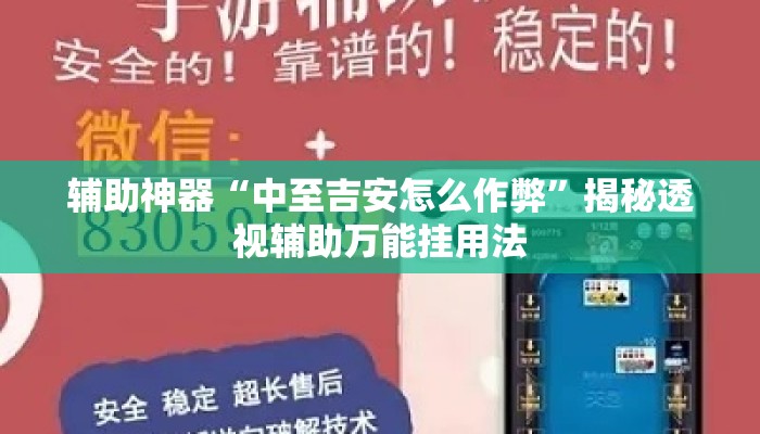 辅助神器“中至吉安怎么作弊”揭秘透视辅助万能挂用法