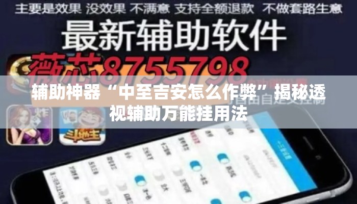辅助神器“中至吉安怎么作弊”揭秘透视辅助万能挂用法