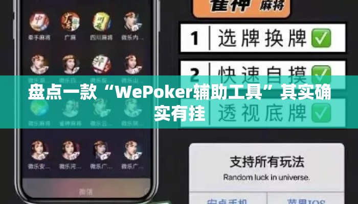 盘点一款“WePoker辅助工具”其实确实有挂
