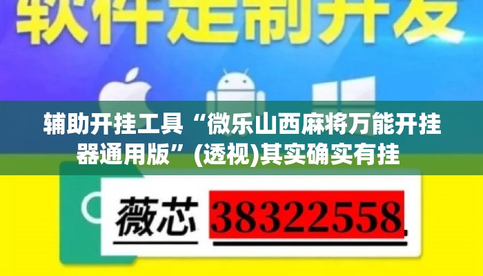 辅助开挂工具“微乐山西麻将万能开挂器通用版”(透视)其实确实有挂 