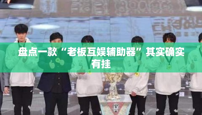 盘点一款“老板互娱辅助器	”其实确实有挂
