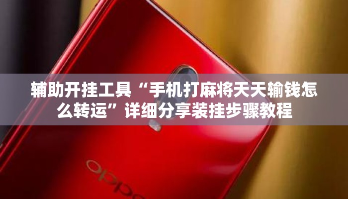 辅助开挂工具“手机打麻将天天输钱怎么转运”详细分享装挂步骤教程
