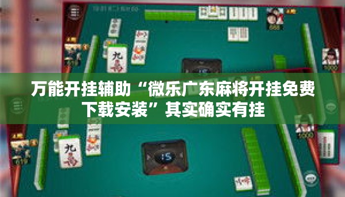 万能开挂辅助“微乐广东麻将开挂免费下载安装	”其实确实有挂