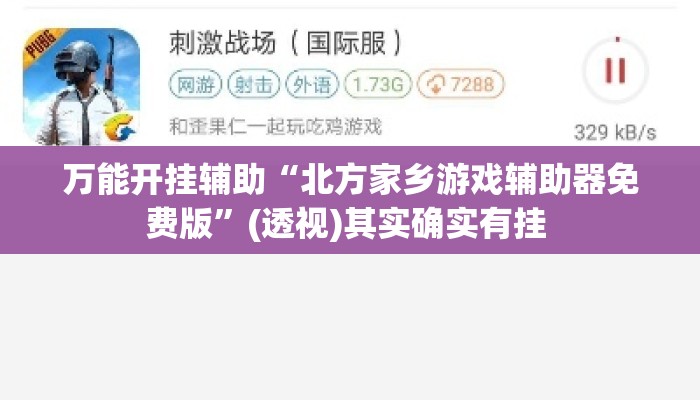万能开挂辅助“北方家乡游戏辅助器免费版	”(透视)其实确实有挂 