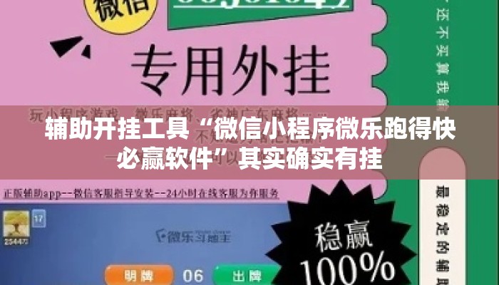 辅助开挂工具“微信小程序微乐跑得快必赢软件”其实确实有挂