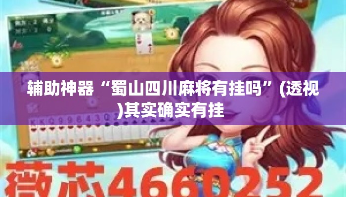辅助神器“蜀山四川麻将有挂吗”(透视)其实确实有挂 