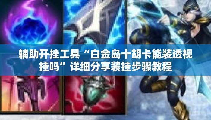 辅助开挂工具“白金岛十胡卡能装透视挂吗”详细分享装挂步骤教程