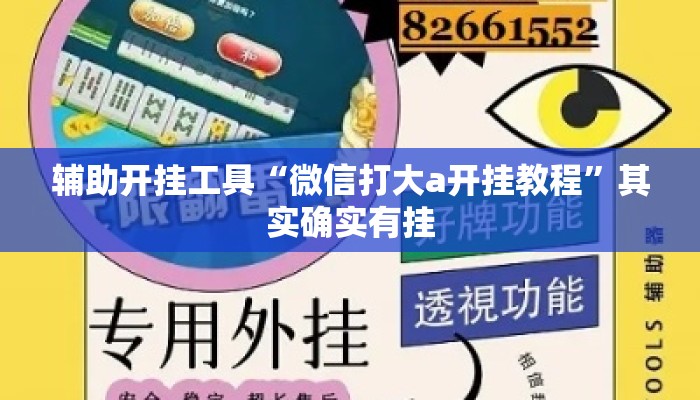 辅助开挂工具“微信打大a开挂教程”其实确实有挂
