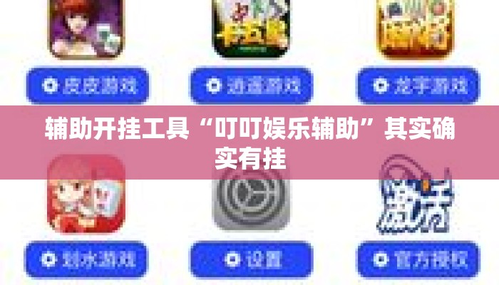辅助开挂工具“叮叮娱乐辅助”其实确实有挂