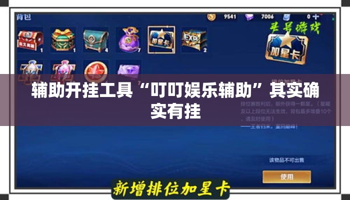辅助开挂工具“叮叮娱乐辅助	”其实确实有挂
