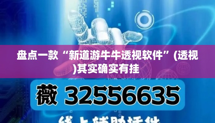 盘点一款“新道游牛牛透视软件”(透视)其实确实有挂 