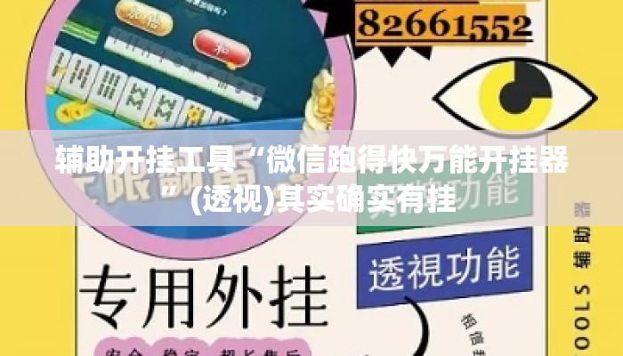 辅助开挂工具“微信跑得快万能开挂器”(透视)其实确实有挂 