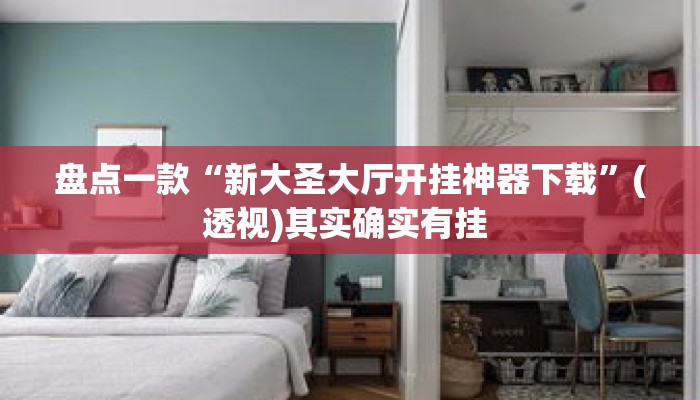 盘点一款“新大圣大厅开挂神器下载”(透视)其实确实有挂 