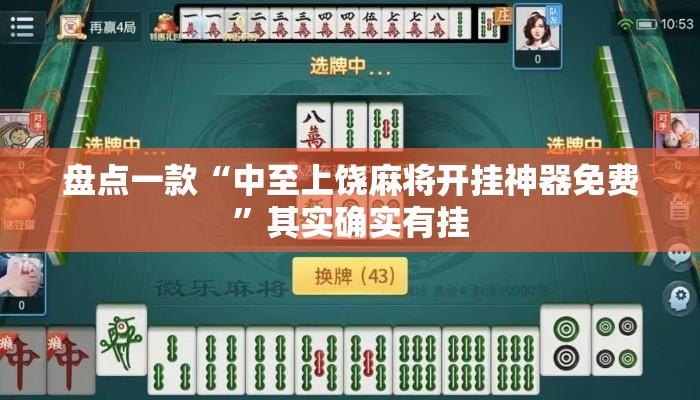 盘点一款“中至上饶麻将开挂神器免费	”其实确实有挂